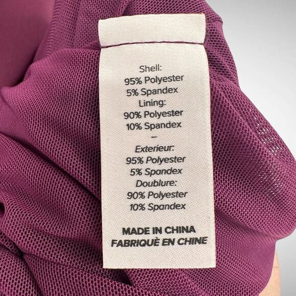 Cinq a Sept Lacey Ruched Dark Fig Crepe Midi Dress Size 6 Sleeveless Simple - Picture 8 of 12